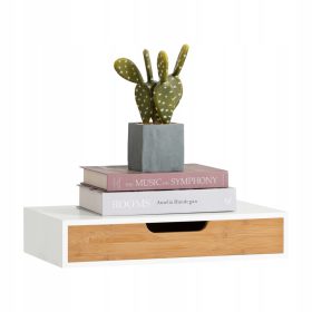   Viseča polica za knjige in rože SoBuy FRG92-WN bela 40x24 cm