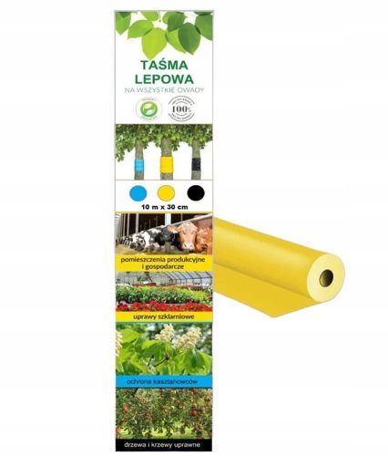 Žoltna Lepilna Trak za Žuželke 30cmx5m – Učinkovita zaščita za drevesa
