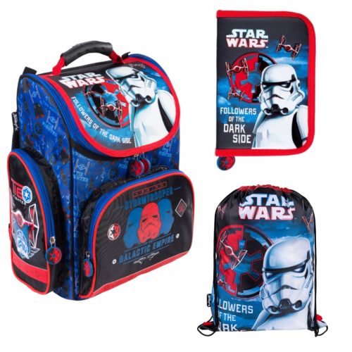 Lahka šolska torba Star Wars St. Majewski, komplet s peresnico in vrečko za čevlje