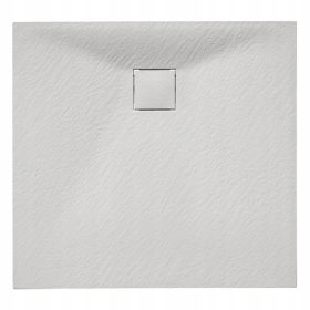 Brodik za prhanje RIKO 90x90x2,6 cm bela kvadratna sifon