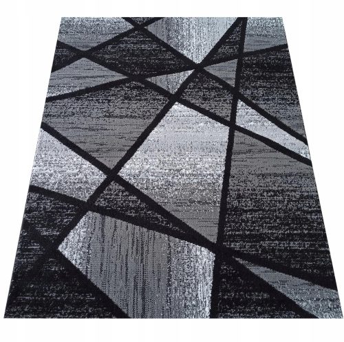 Modna preproga SOHO CANVAS 160x220 cm črno-siva