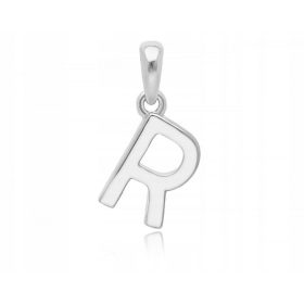 Srebrna črka R obesek, ženski obesek 925