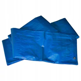 Modra Gradbena Zaščitna Ponjava 50g, 10x15 m