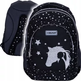   rn večprekatni šolski nahrbtnik Head, odtenki sive in srebrne barve, 20 l