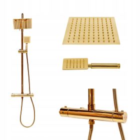 Zlata tuš armatura Hydrosan T151C-GL za elegantno kopalnico