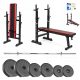 SAPPHIRE GYM 56kg bodybuilding SET BENCH štangla UTEŽI štangla