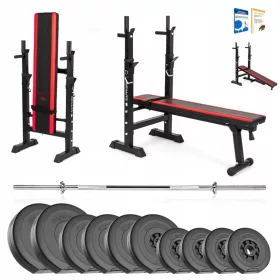    SAPPHIRE GYM 46kg bodybuilding SET BENCH štangla UTEŽI štangla