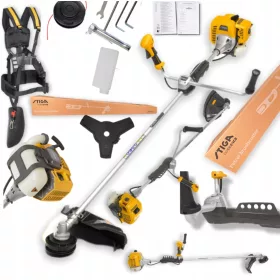   Kosa Stiga BC 555 B profesjonalna bencinska motorna kosa za zahtevna vrtna opravila. Napaja jo zanesljiv motor s prostornino 51,7 cm³ in močjo 1,55 kW. Z ojačanim valjem in širino košnje 45 cm je idea