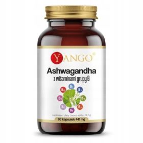 YANGO Ashwagandha z vitaminom B, 90 kapsul