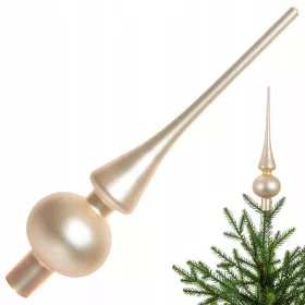Perlasti vrh za smreko Mat biserna točka - 26 cm