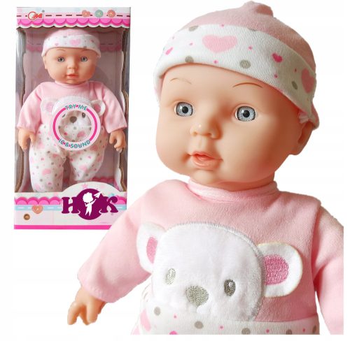 Punčka srečna Kiddo® - velika, mehka, interaktivna, govoreča punčka