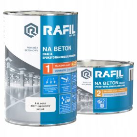 RAFIL Epoksidna emajlna barva za beton RAL9003 0,9l