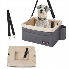 Fotelik za psa za avtomobil, prenosna podloga s pasovi