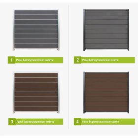 Panelna ograja WPC Aluminij Kompozit