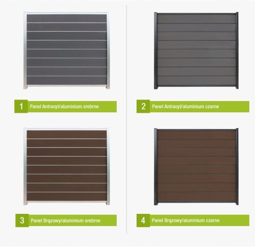 Panelna ograja WPC Aluminij Kompozit
