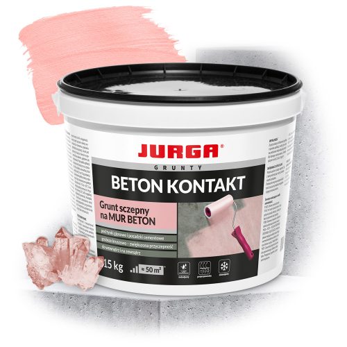 Optimized name: Pink Quartz Primer for Concrete Surfaces - Jurga Beton Kontakt 15 l

Optimized description: Jurga Beton Kontakt is a high-quality pink quartz primer designed for excellent adhesion to 