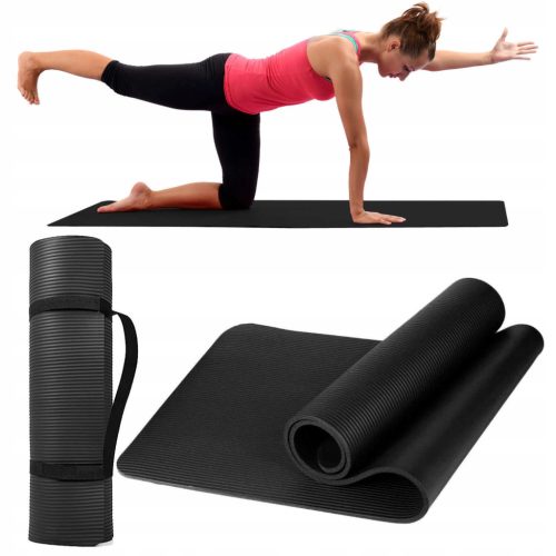 YogaFit Pilates Podloga za Vadbo 185x58x1cm - Visokokakovostna Podloga za Vaje