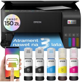   Brizgalni tiskalnik Epson EcoTank L3550 (barvni) + 5 stekleničk s črnilom