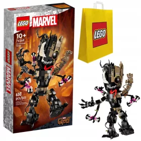   Zgradba LEGO Super Heroes 76249 Groot kot Venom + LEGO 6315792 VP PAPIRNATA VREČKA SREDNJA M 34X41X10 TE