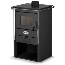   Kamin RETRO z żeliwną płytą grzewczą - Efektywny kominek do domu