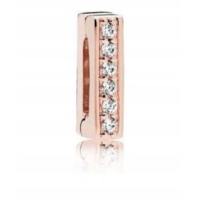Rose Gold Sparkling Beam Charm