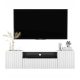 Stensko stojalo za TV, komoda Glamour White MAT, 150 cm