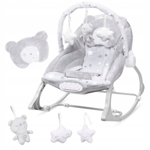 Ležalnik-gugalnik Kidwell Pino s vibracijami in melodijami x 42 x 63 cm