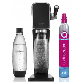 Sijajni karbonator SodaStream Art Black + valj in steklenica