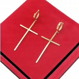  UHANI VELIK ZLAT KRIŽ, BOROVNICA, 316 L JEKLO