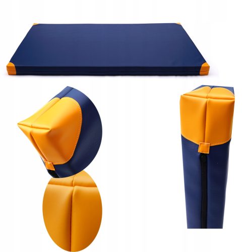 TOFFEL visokokakovostna gimnastična vzmetnica modra 200 cm x 120 cm x 5 cm