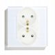 Stekleno pametno gnezdo DC Smart Home, bela