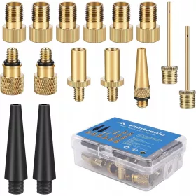 Zlati set adapterjev za črpalke za pnevmatike