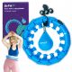  Hula hoop z DrFit čepki, 120 cm, moder