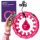  Hula hoop z DrFit čepki, 120 cm, roza