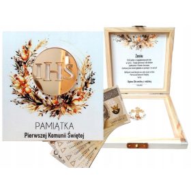 Bela škatlica za Sveti obhajilo z UV spominkom