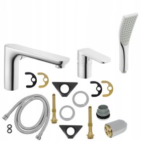 Siros krom armatura za kad s 3 luknjami BW-90-S01