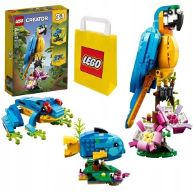   LEGO Creator 3 v 1 31136 Egzotična papiga 3 v 1 ribica žaba