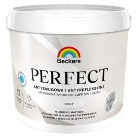 Beckers lateks zidna barva 9 l BELA BELA mat