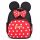Enotneni šolski nahrbtnik Minnie Mouse z 3D elementi, črn