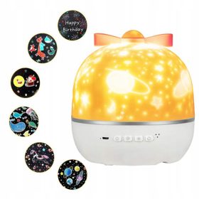 ZELENI ZAJČEK NOČNA LUČKA S PROJEKTORJEM ZA OTROKE