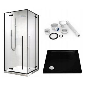 Tuš Kabina Luxor 90x90 cm + Tuš Kad Slimline 90x90 cm