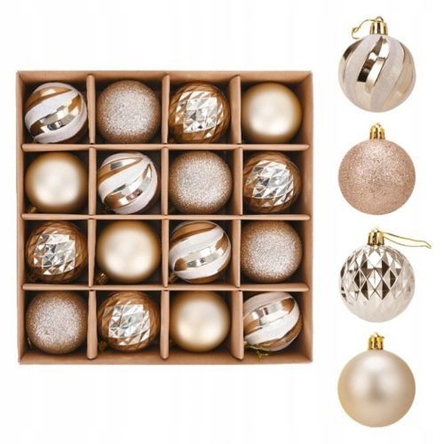 Elegantni komplet kroglic 6 cm 16 kos