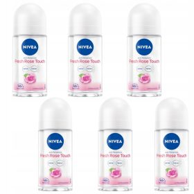 NIVEA Rose Touch antiperspirant v roll-onu 50 ml x 6 kosov