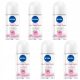 NIVEA Rose Touch antiperspirant v roll-onu 50 ml x 6 kosov