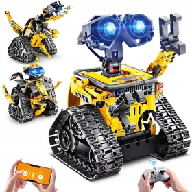   ROBOT BLOKI DALJINSKO VODLJENJE RC DINOZAVR 3v1 520 kos ZA PROGRAMIRANJE