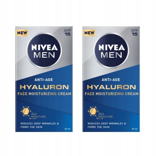  NIVEA MEN Hyaluron krema proti gubam 2 kos.