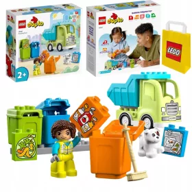   LEGO Duplo Kamion za recikliranje + LEGO papirnata vrečka 6315786 Rumena 24x8x18 cm