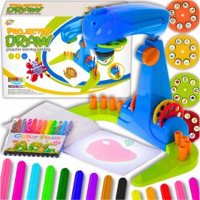   PROJEKTOR ZA UČENJE RISANJA Z SLAJDI, OSVETLJEN IN NASTAVLJIV