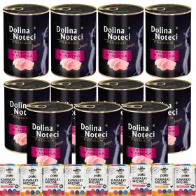   Dolina Noteci premium puran paket mešanice mokre hrane za mačke 24x400g JUNIOR
