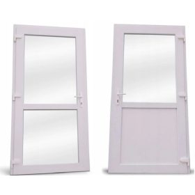 Zunanja PVC vrata ARTEKS 90 cm bela leva